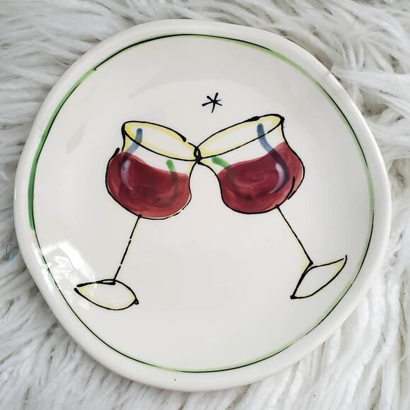 Julia Junkin Studio Vintage Snack Dessert Plates Set of 6 - Picture 6 of 8